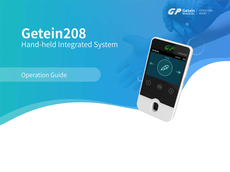 Sistema integrado portátil Getein208 (analizador POCT): guía de funcionamiento
