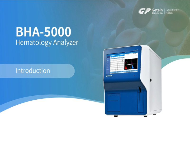 Introducción y guía de funcionamiento del analizador automático de hematología Getein BHA-5000
