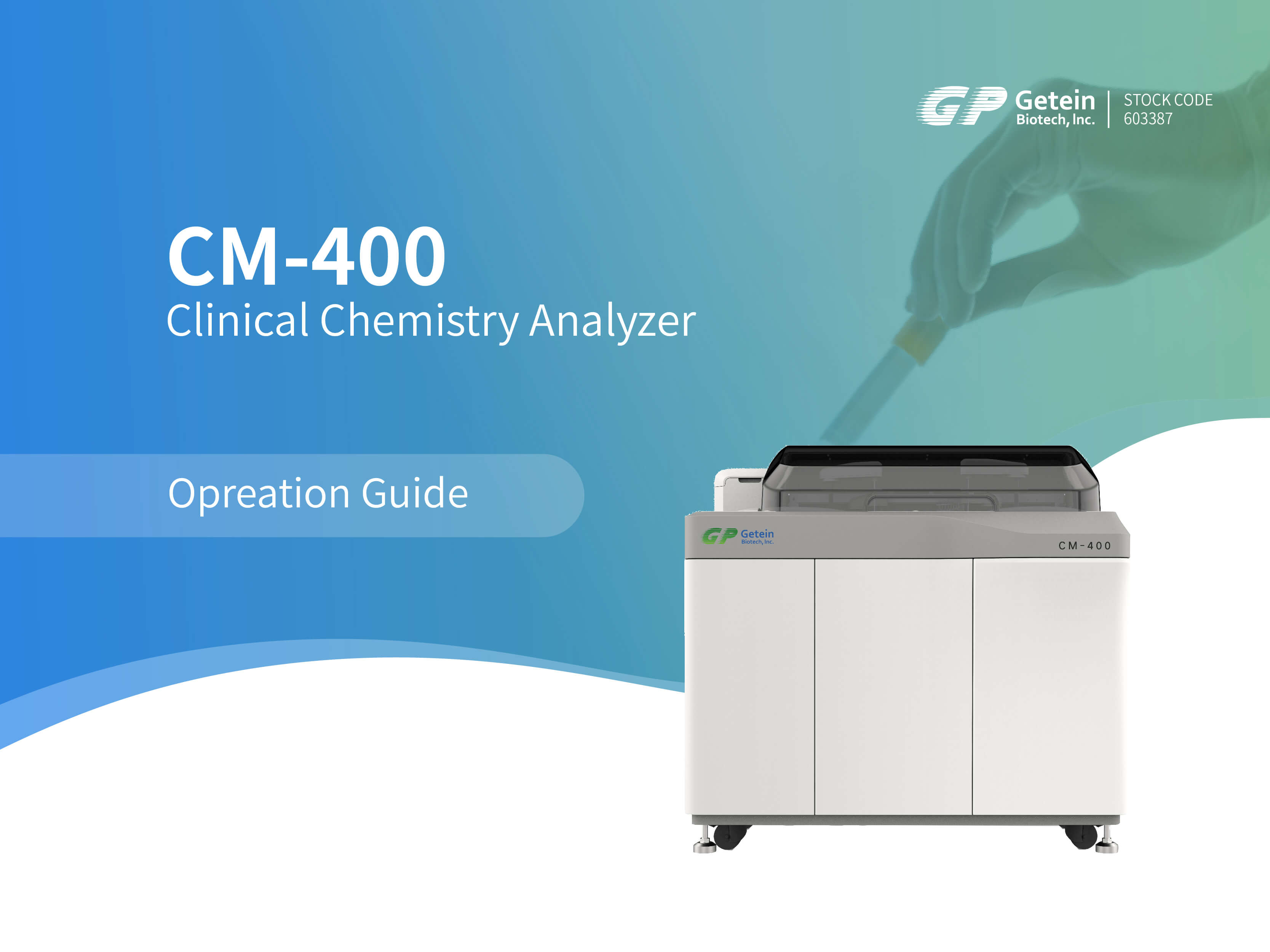 Guía de funcionamiento del analizador químico clínico Getein CM-400